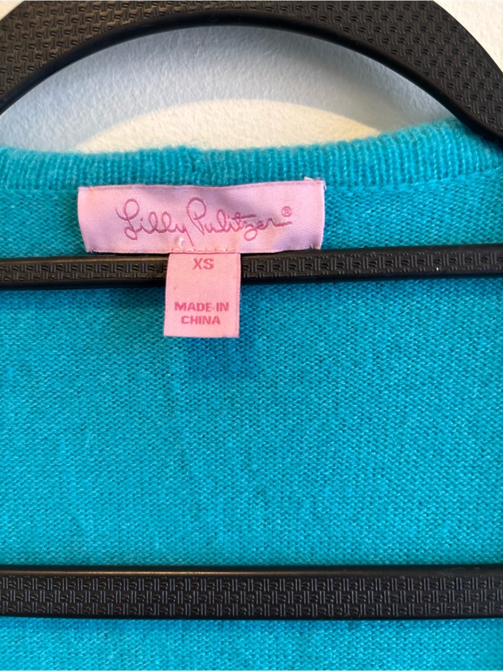 Lilly Pulitzer Turquoise Ruffle Open Cardigan - Picture 2 of 3